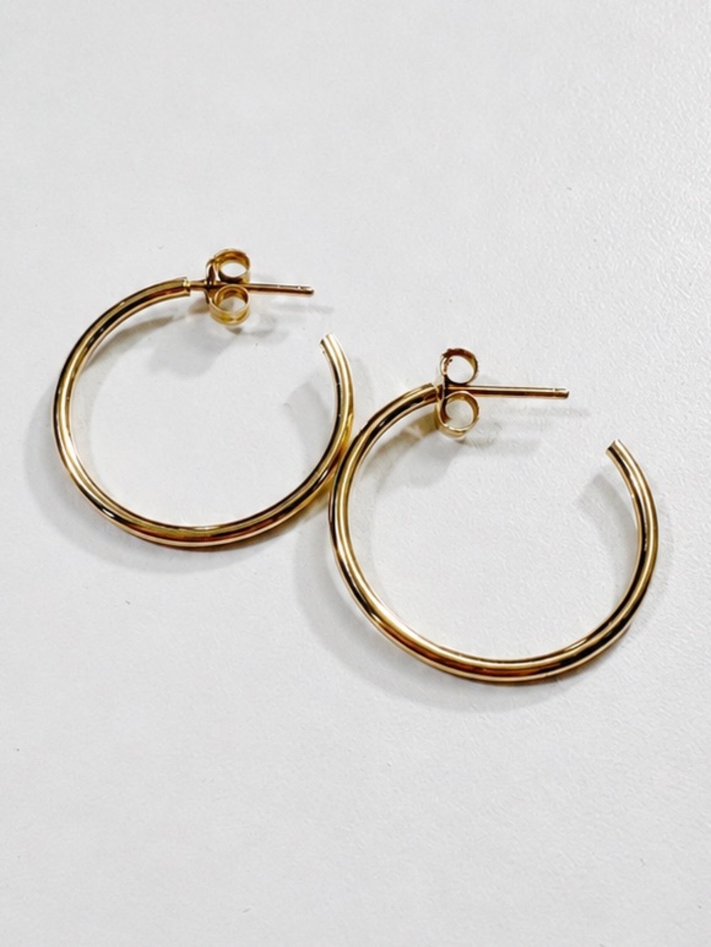 10K Gold ($200) Simple Hoops